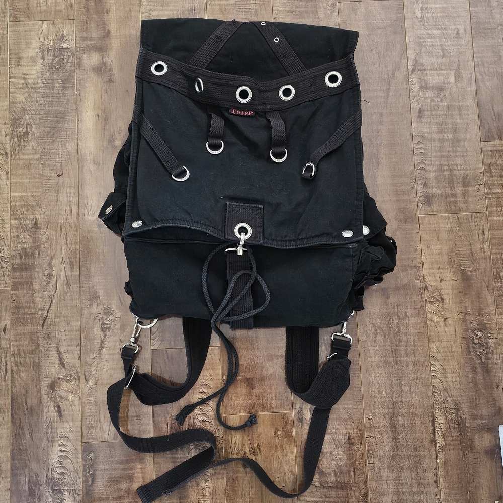 Tripp NYC Backpack Bag/purseLip Service Morbid Threads Hot Topic Y2K Emo Grunge